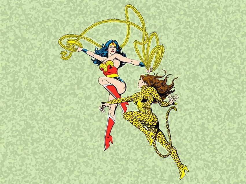 Wonder Woman Vs Cheetah, DC Comics, Schurken, Superhelden, Comics, Cheetah, Wonder Woman HD-Hintergrundbild