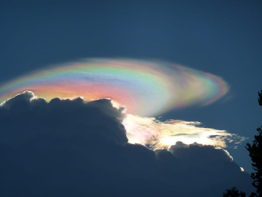 pileus iridescent cloud. Clouds, Rainbow , Fire rainbow, Cloud Iridescence HD wallpaper