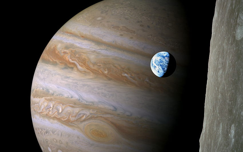 Jupiter et la Terre. Jupiter Galaxy S3, Jupiter et Camp Jupiter, Jupiter Planet Fond d'écran HD