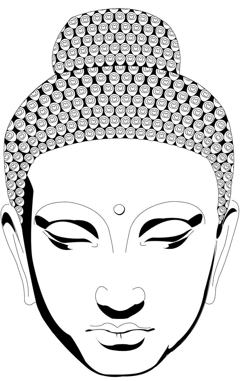 Buy Buddha Drawing Handmade Drawing Black and White Buddhism Online in  India  Etsy