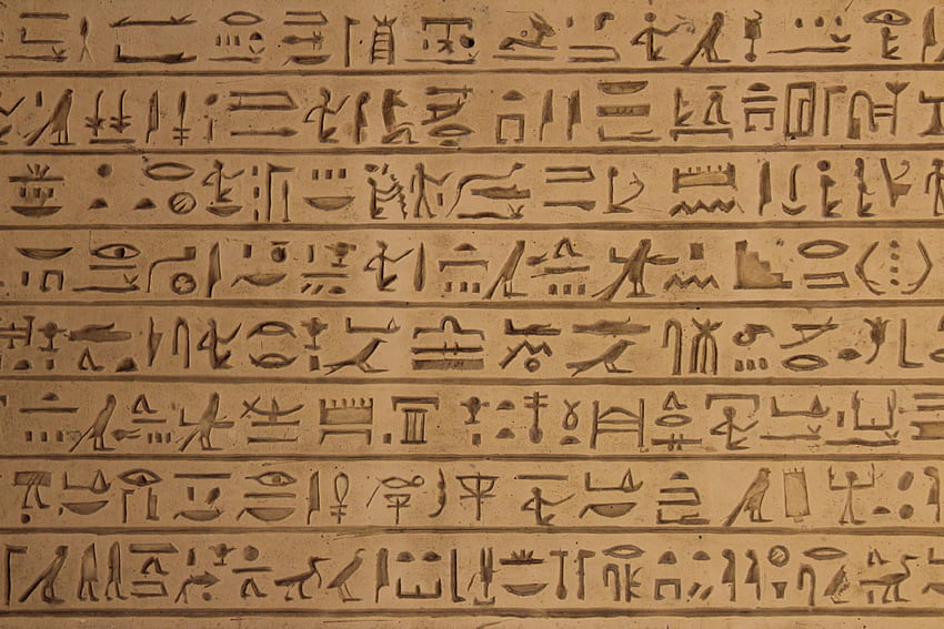 Ägyptische Hieroglyphen aus dem Louvre. Ägyptische Hieroglyphen, Hieroglyphen, Geschichte des alten Ägypten, ägyptisches Symbol HD-Hintergrundbild