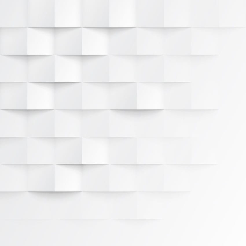 Abstract 3D white geometric background. White seamless texture w HD phone wallpaper