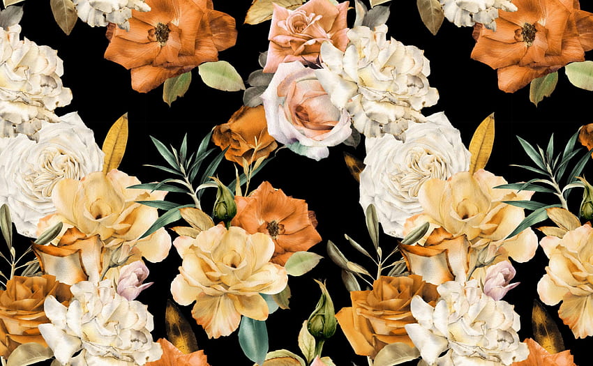 Vintage Patterns for Classic and Antique Look, Old Rose HD wallpaper