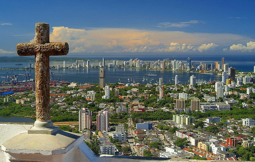 the city, Colombia, Cartagena for HD wallpaper
