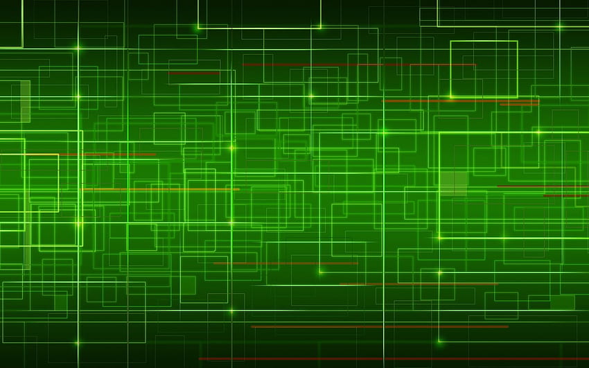 Green Abstract . Green , Technology HD wallpaper