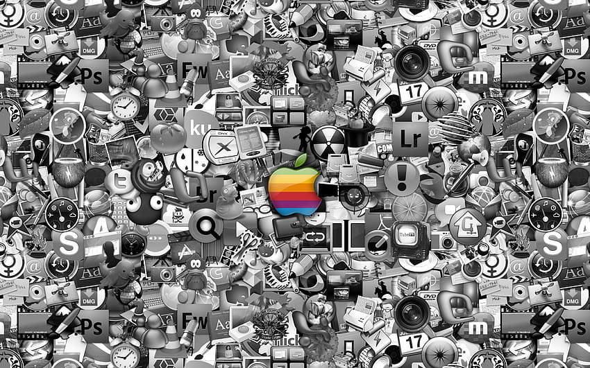 apple, retro, media, icons, mac, advent, Retro Macbook HD wallpaper
