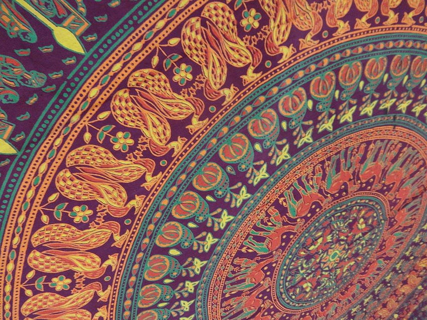 Queen Size Indian Mandala Tapestries, Hippie Tapestry HD wallpaper