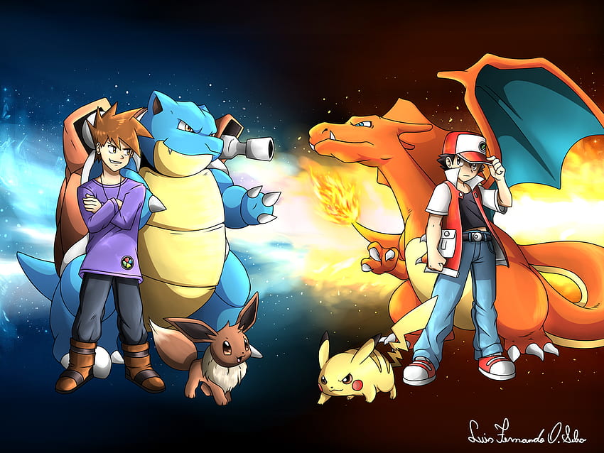 øverste hak klarhed apologi Red X Blue Pokémon, Pokemon Red and Blue HD wallpaper | Pxfuel