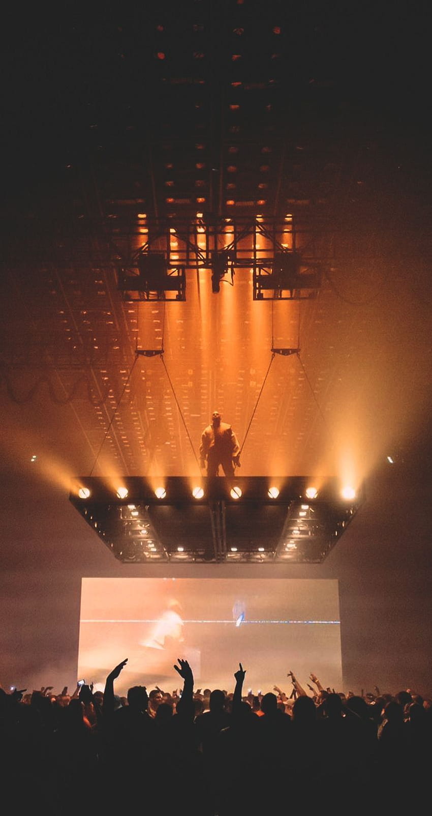Kanye West의 Jgghbh Ghhbb. 카니예 웨스트, 세인트 파블로 투어, 무대 세트 HD 전화 배경 화면