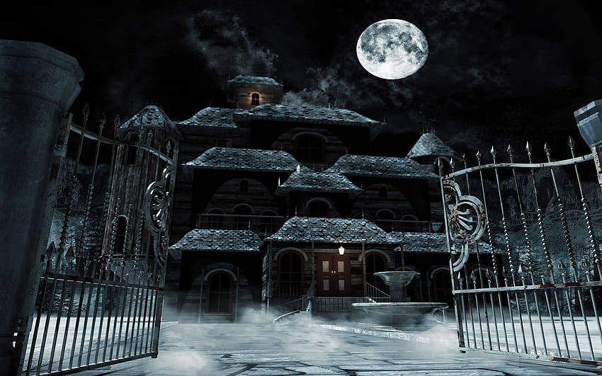 3D Haunted House HD wallpaper | Pxfuel
