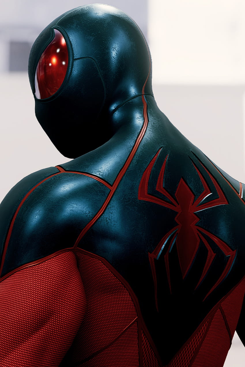 Spiderman PS4 e Fondo Pantalla. Spiderman nero, maschera di Spiderman Sfondo del telefono HD