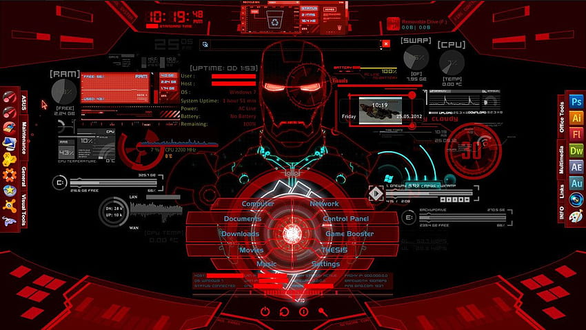 Iron Man Jarvis Live HD wallpaper