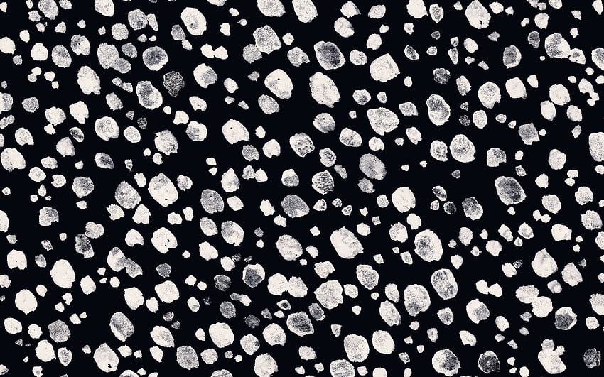Nancy Mccabe Dark White Paint Dot Pattern, Black And White Dots HD wallpaper
