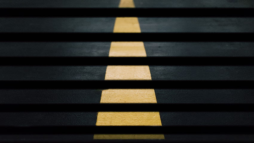 road street crossing yellow lines abstract MacBook Air HD wallpaper
