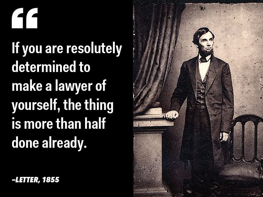 Вдъхновяващи цитати от закона, адвокатът на Линкълн HD тапет