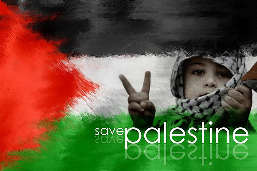 Von Save Palästina Gaza Alip Design HD-Hintergrundbild