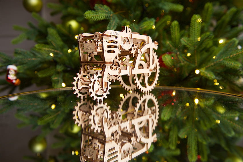 Ugears Tractor Model, games, mechanicalmodels, toys, educationalgames, puzzles, ugears, gifts, 3dmechanicalmodels, ugearsmodels, tractor HD wallpaper