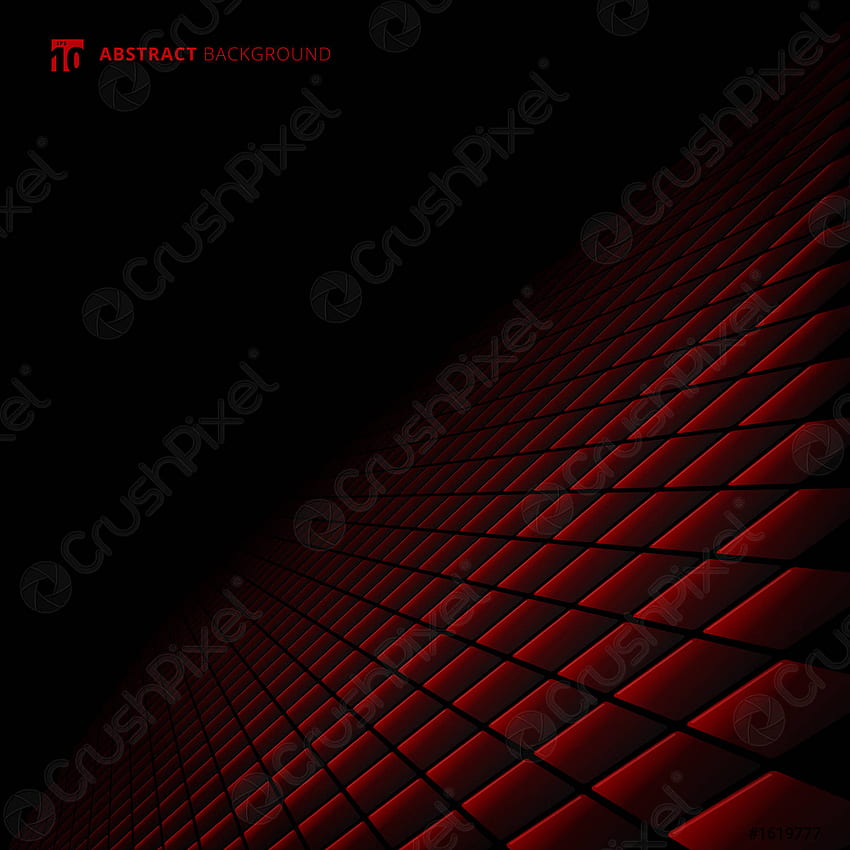 Abstract black and red lattice square pattern perspective background - stock vector 1619777, Black and Red Luxury วอลล์เปเปอร์โทรศัพท์ HD