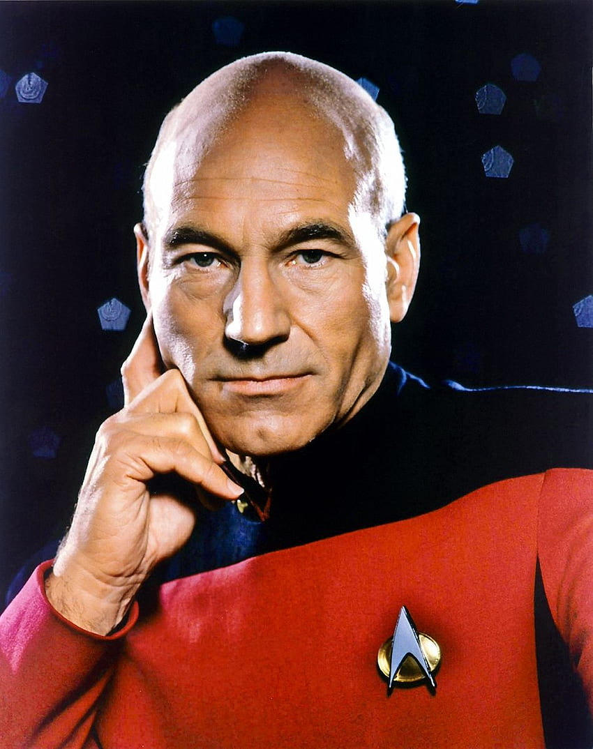 Jean Luc Picard ฌอง ลุค ปีคาร์ด กัปตันปีคาร์ด วอลล์เปเปอร์โทรศัพท์ HD