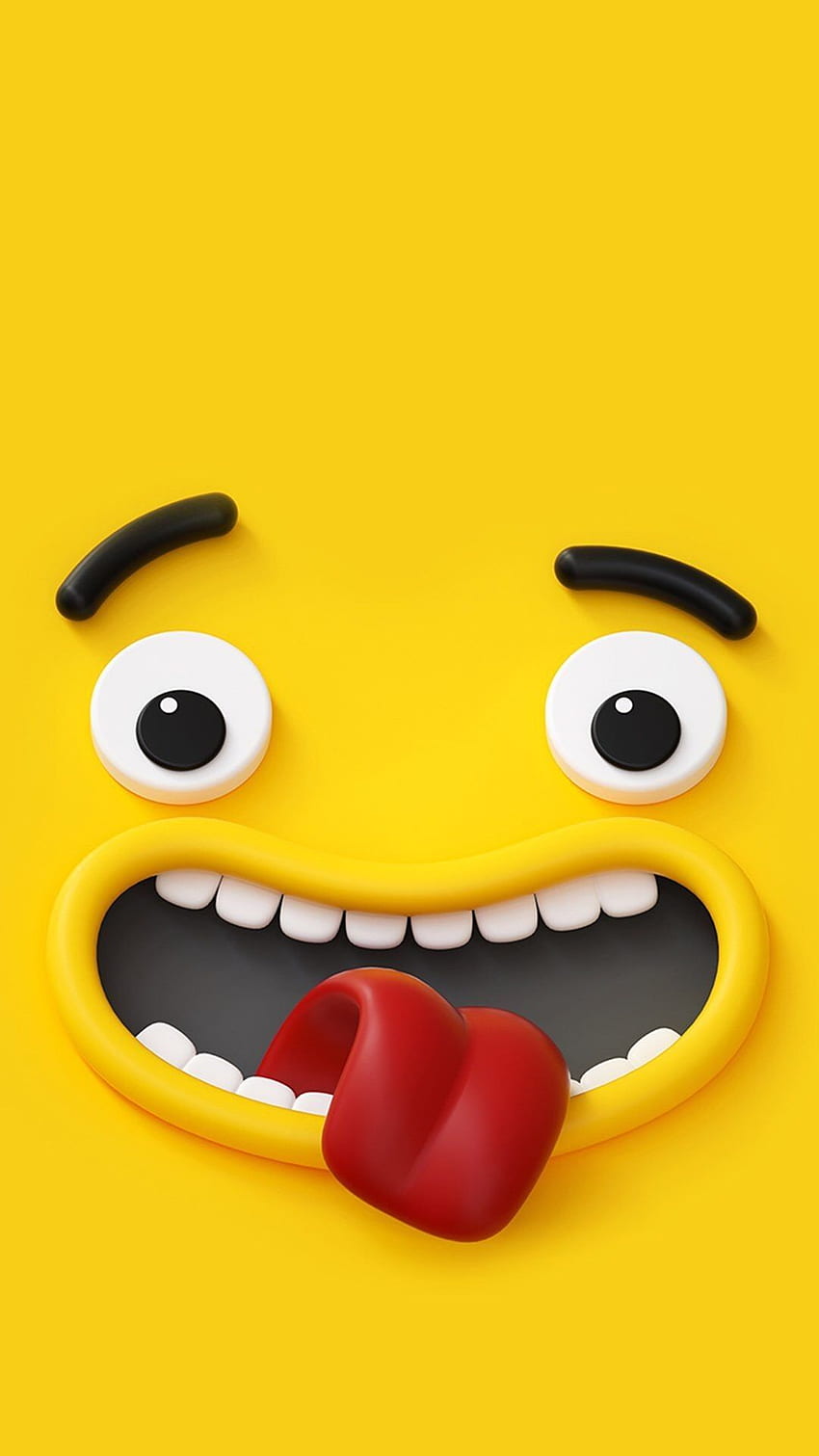Lustiges Emoji, verrücktes Emoji HD-Handy-Hintergrundbild
