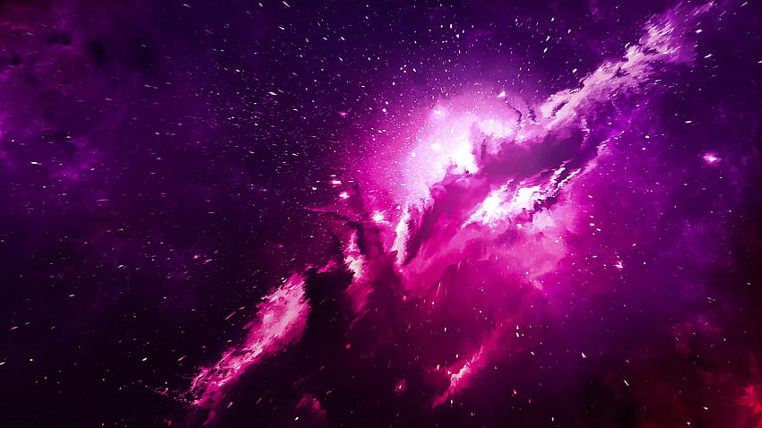 abstrato, violeta, brilho, brilho, luz, nebulosa, roxo, nuvem papel de parede HD