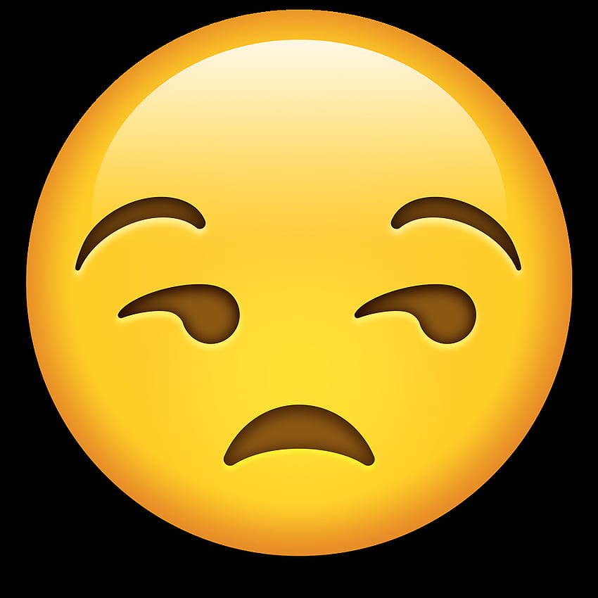 Emoji Emoticon Clip art - Faccina non divertita Emoji Png png, Emoji Faccina triste Sfondo del telefono HD