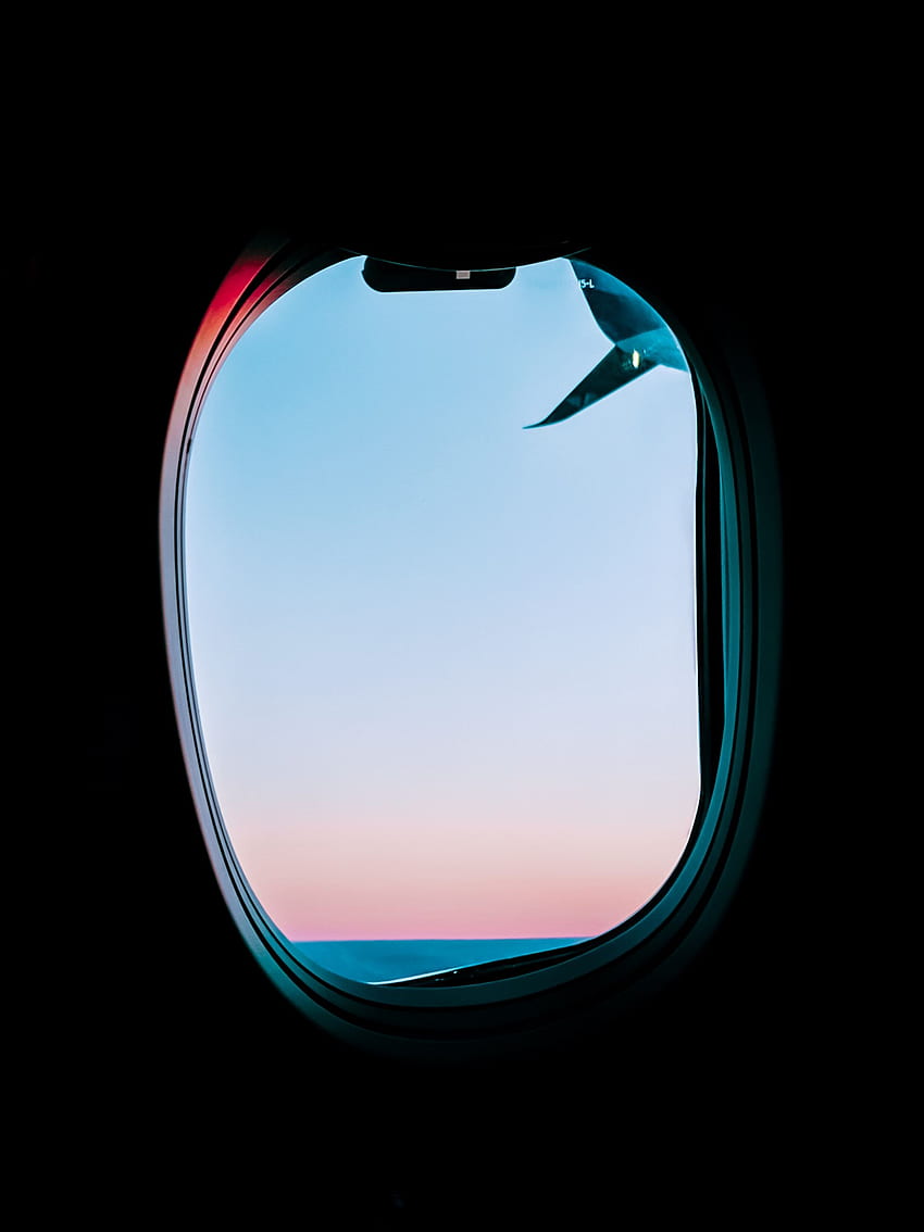 Dark, , , Window, Porthole, Plane, Airplane, View HD phone wallpaper