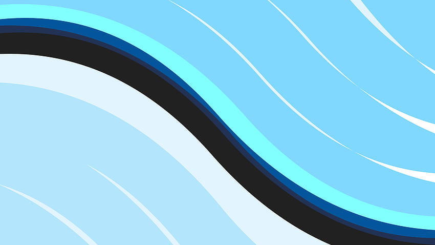 Ondulado Azul Negro Blanco Líneas Abstracción Resumen fondo de pantalla