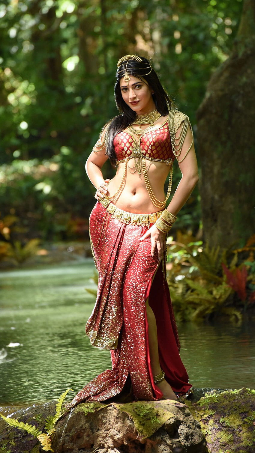 Shruthi Hassan, mehrsprachige Schauspielerin, Puli HD-Handy-Hintergrundbild