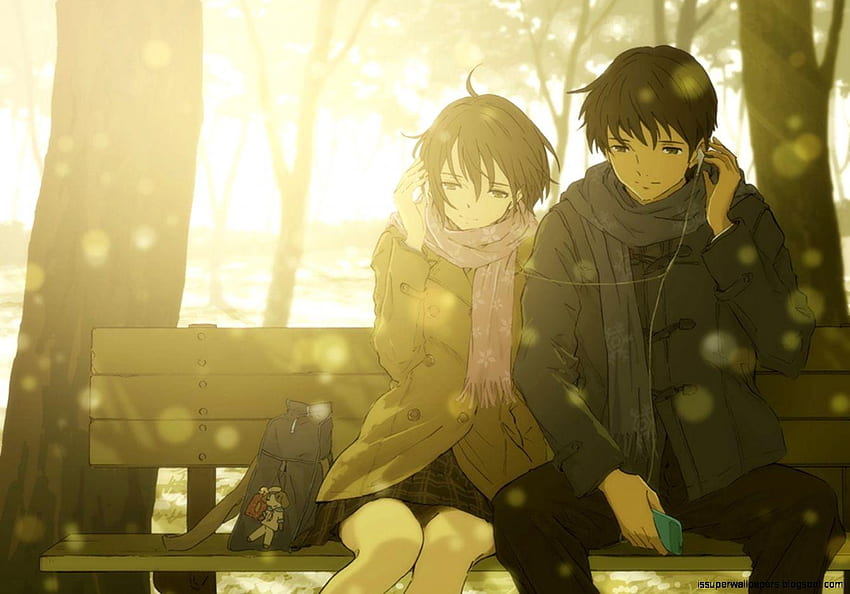ロマンチックなアニメのカップル, 幸せなカップルのアニメ 高画質の壁紙