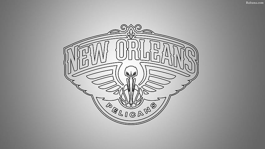 New Orleans Pelikane 33571, New Orleans Pelikane Logo HD-Hintergrundbild