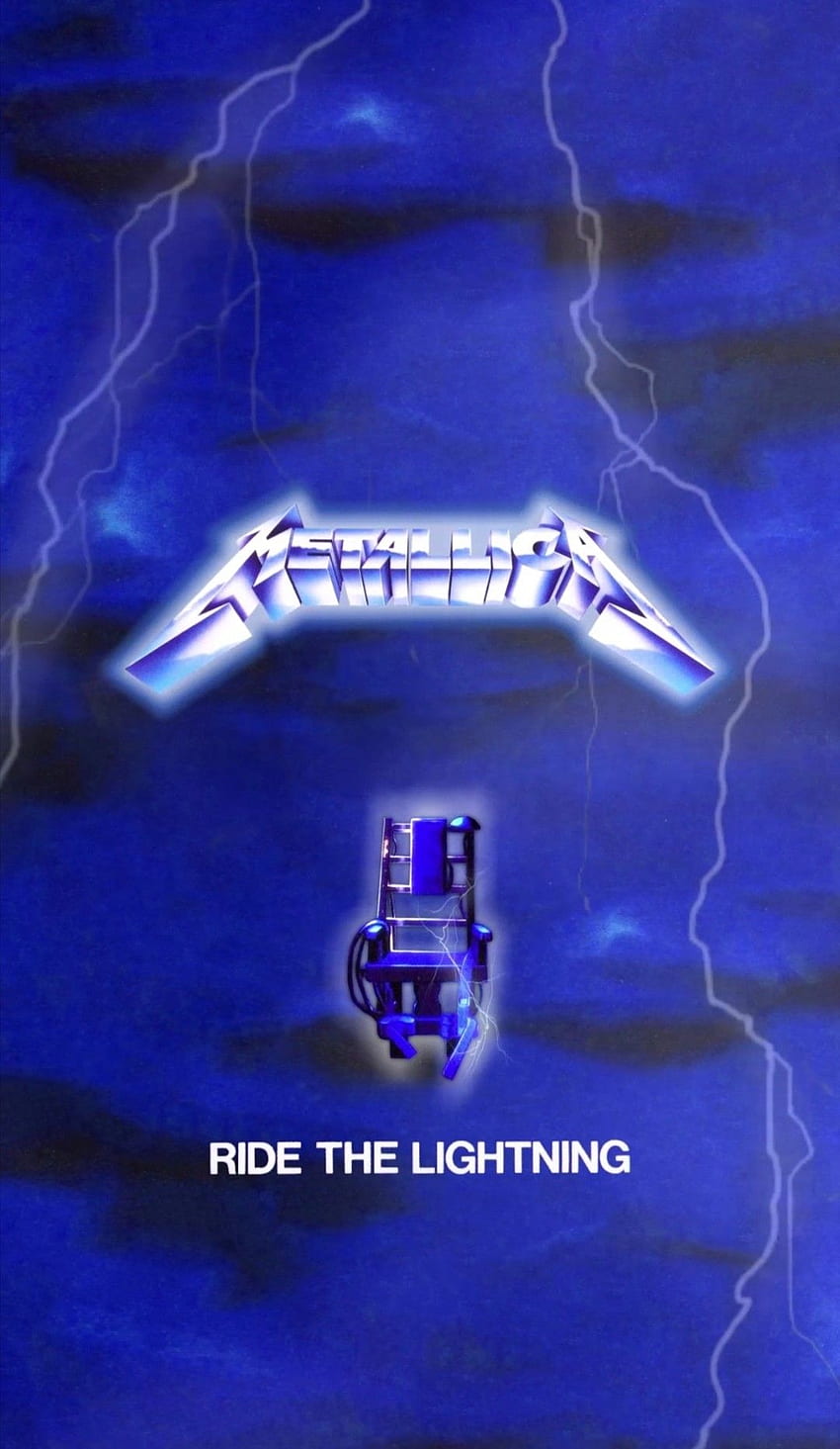 Metallica Ride the Lightning 앨범 커버 폰도 아이폰. 번개를 타고, Metallica 앨범 표지, 빈티지 음악 포스터, Dream Theater iPhone HD 전화 배경 화면