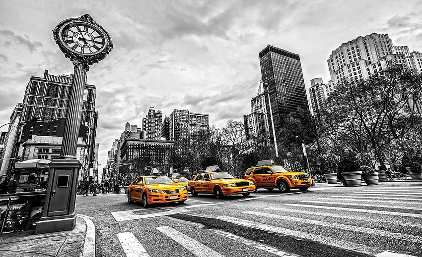 New York City Cabs Wall Paper Mural. Buy at EuroPosters, New York Taxi HD wallpaper