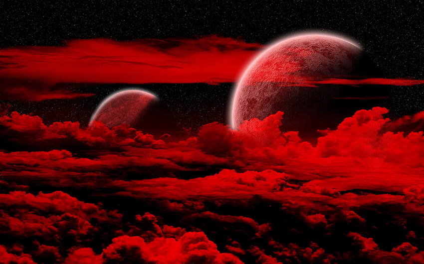 czerwony i czarny - CZERWONY I CZARNY, Czerwona Planeta Tapeta HD