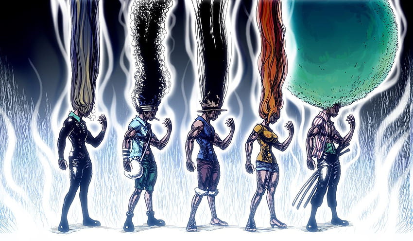 One Piece, аниме, Roronoa Zoro, Nami, Monkey D. Luffy, Usopp, Sanji, Hunter X Hunter, Crossover / and Mobile Background, Sanji Minimalist HD тапет