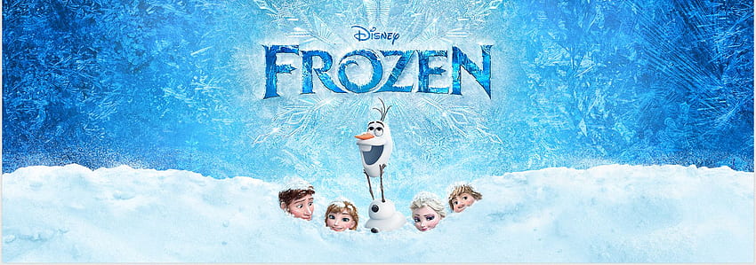 Paisaje congelado de Disney, logotipo congelado fondo de pantalla