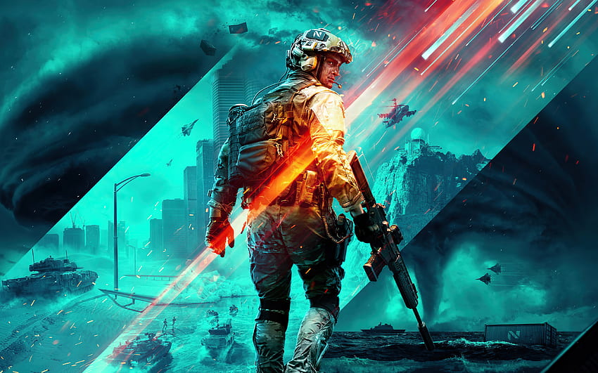 Battlefield 2042, 2022, plakat, materiały promocyjne, Battlefield 6, nowe gry Tapeta HD