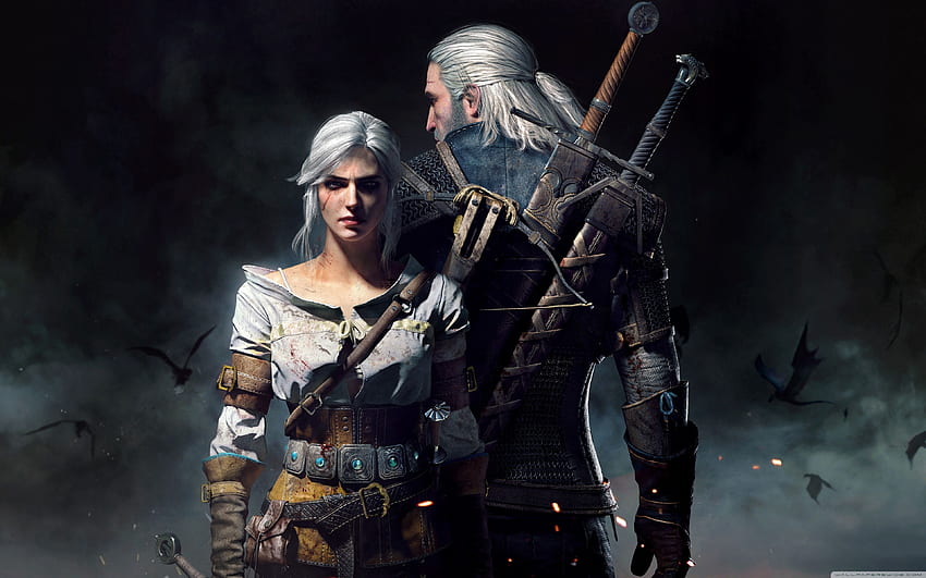 The Witcher 3 Wild Hunt Geralt ve Ciri Ultra HD duvar kağıdı