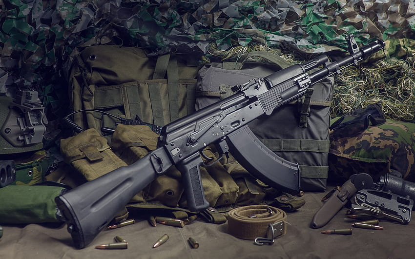 Kalashnikov assault rifle, AK-74, military weapons, Kalashnikov rifle, assault rifles HD wallpaper
