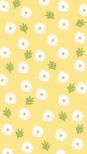 Yellow Colorful Floral Wallpaper Background Repeatable Pattern Vintage  Stock Illustration  Download Image Now  iStock