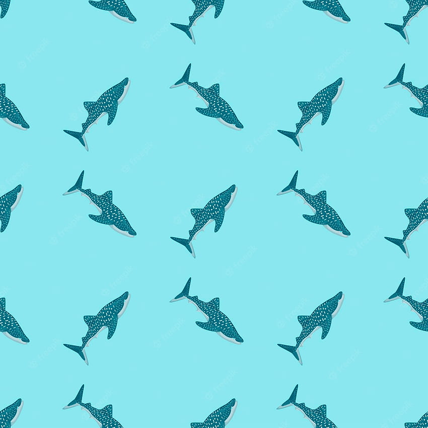 Vector Premium. Patrón sin fisuras de tiburón ballena en estilo escandinavo. de animales marinos. ilustración vectorial para niños estampados textiles divertidos, tela, pancartas, telones de y, biología divertida fondo de pantalla del teléfono