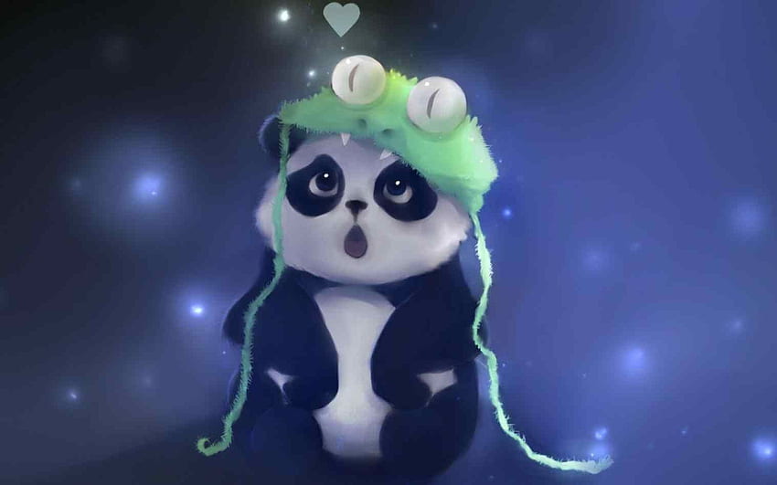 Śliczne tło Jaskinia słodkie anime baby panda tło, Anime PC Tapeta HD