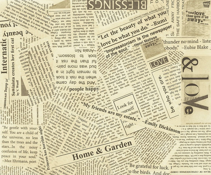Incroyable 46 de journaux, collection de journaux haut de gamme, journal vintage Fond d'écran HD