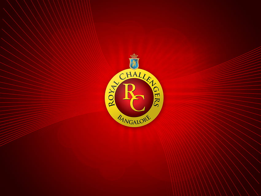 RCB-Logo, rot, Logo, Emblem, Schriftart, Symbol HD-Hintergrundbild