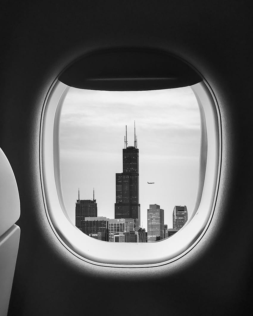 Building, , , Flight, Bw, Chb, Porthole, Airplane Window, Plane Window HD phone wallpaper