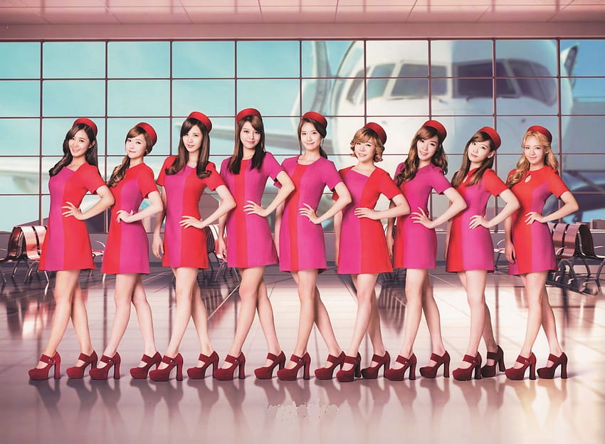 Girls Generation Stewardess, Flight Attendant HD wallpaper