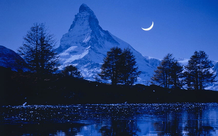 Matterhorn and Background HD wallpaper