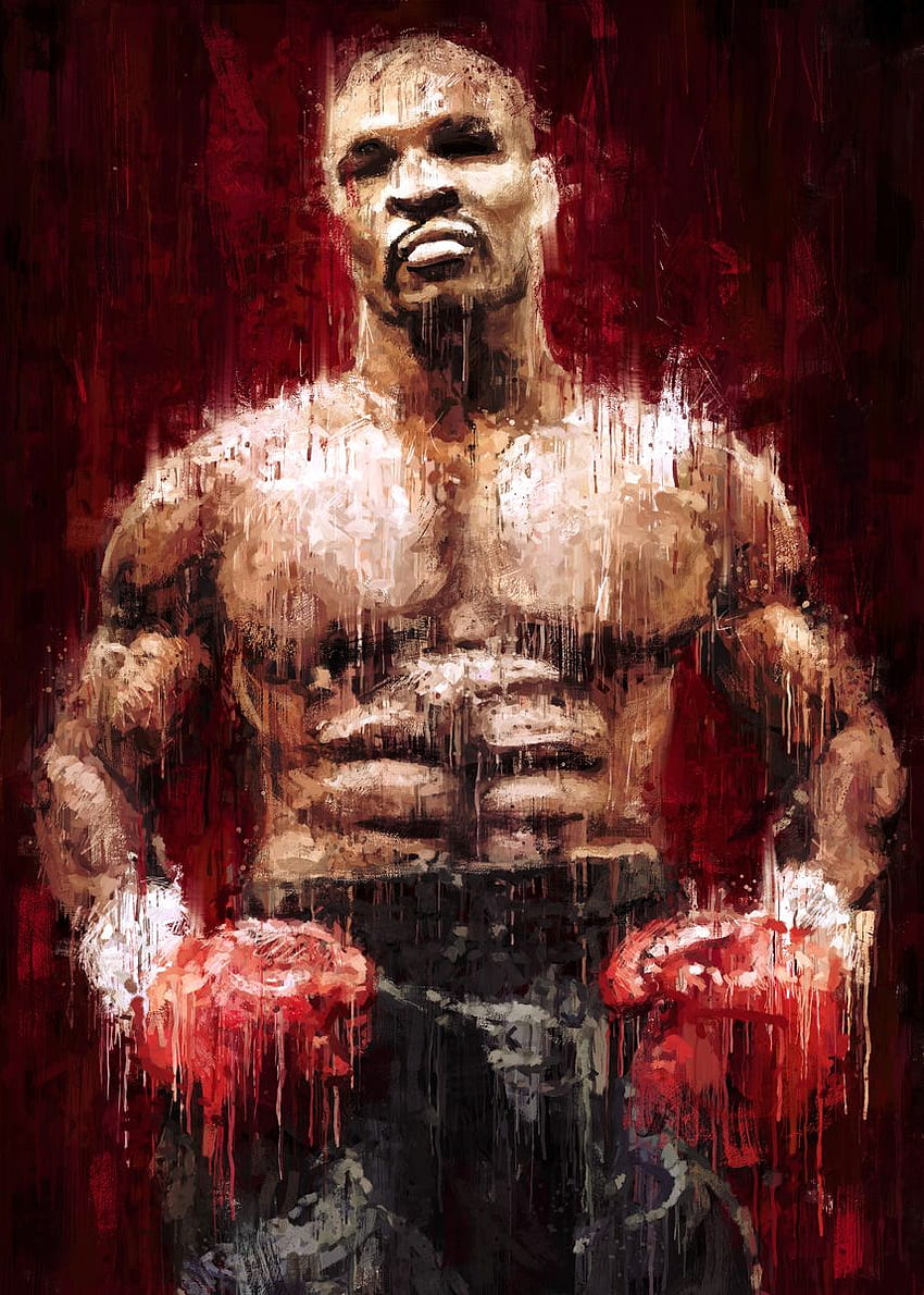 마이크 타이슨의 포스터 by nogar007. 디스플레이. Mike Tyson, Mike Tyson 권투, 복싱 포스터, Mike Tyson Art HD 전화 배경 화면