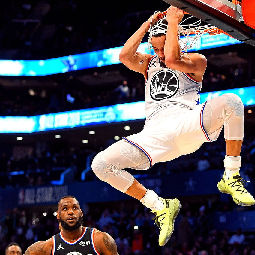 Stephen Curry's All Star Game Ending Dunk Shocked Everyone, Especially Team LeBron, Seth Curry HD phone wallpaper