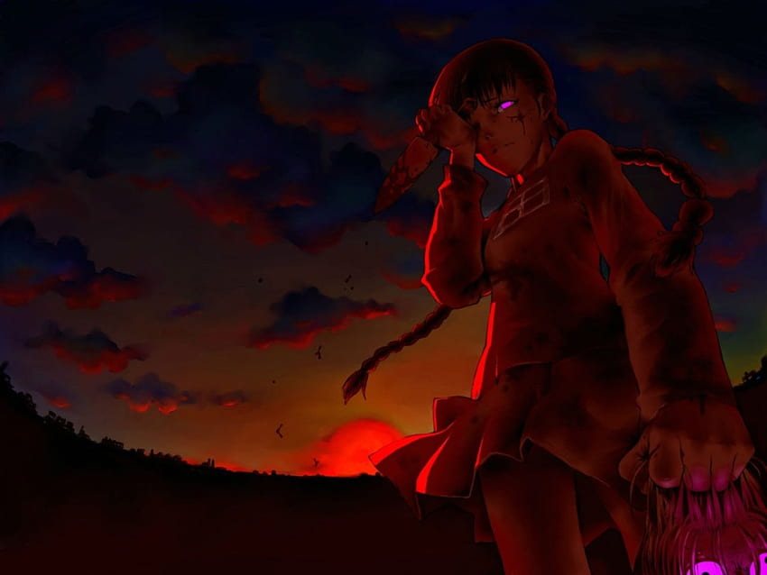 Anime Girl, girl, scary, anime, female HD wallpaper